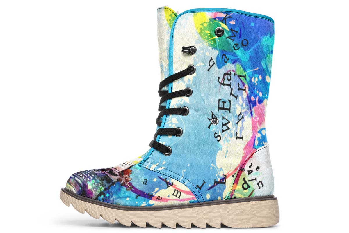 Artistic Type Writer Polar Vibe Boots