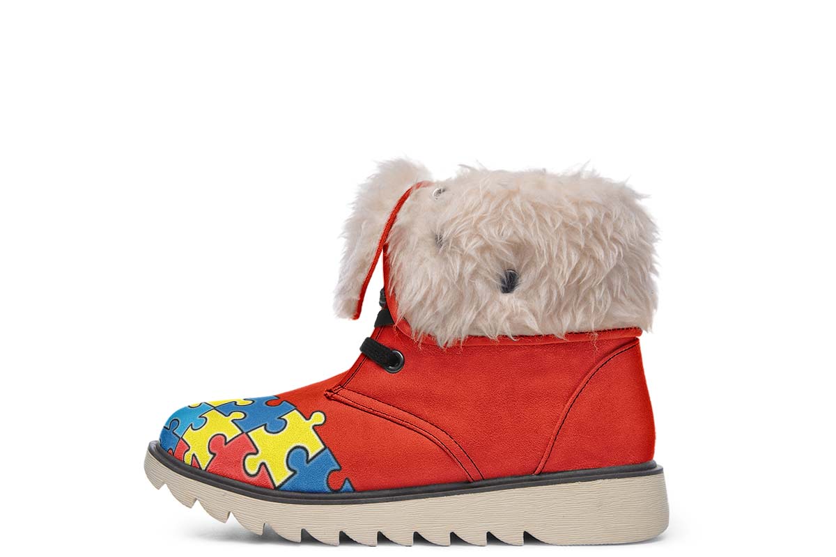 Autism Awareness Puzzle Polar Vibe Boots