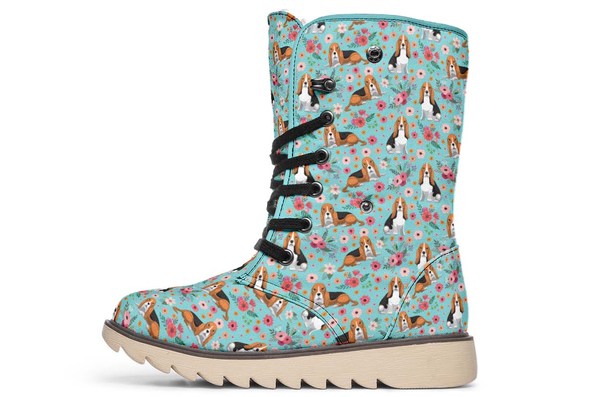 Basset Hound Flower Polar Vibe Boots