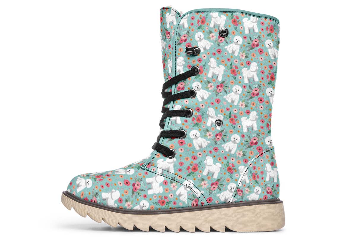 Bichon Frise Flower Polar Vibe Boots