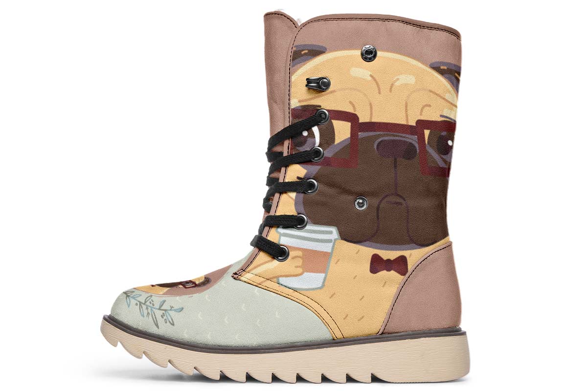 Coffee Pug Polar Vibe Boots
