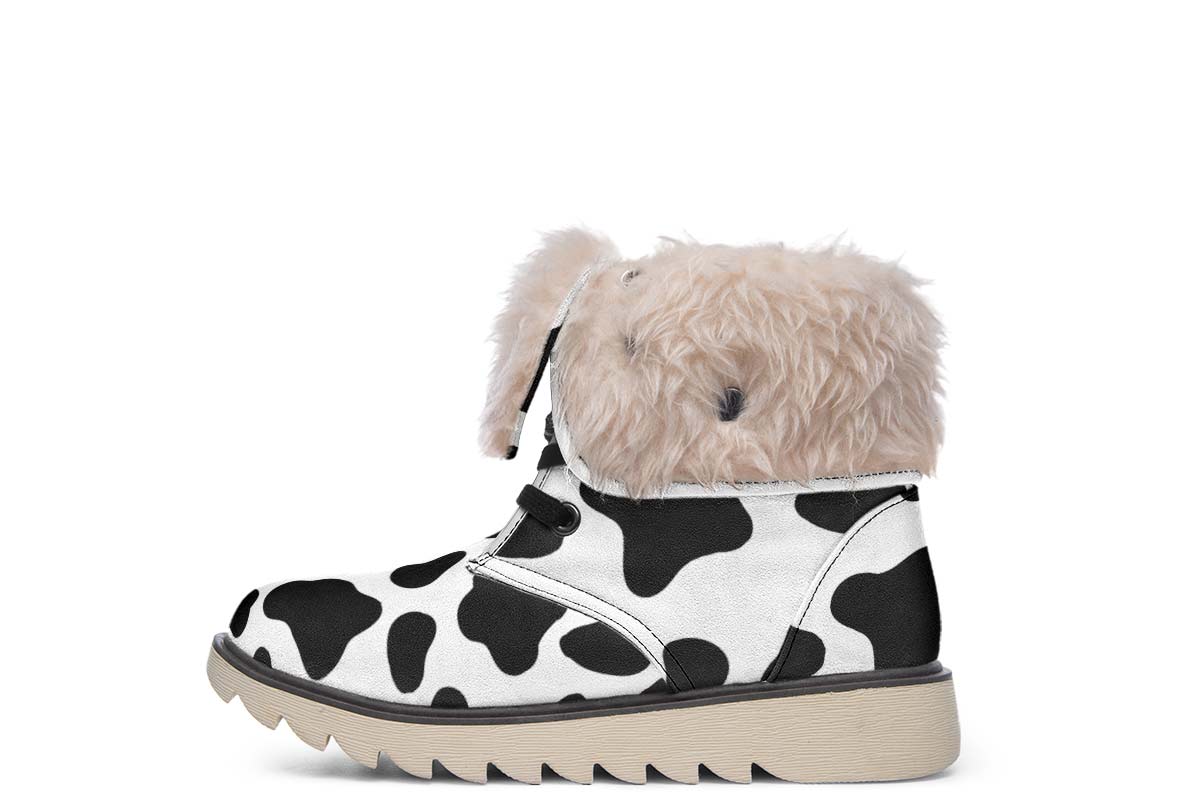 Cow Print Polar Vibe Boots