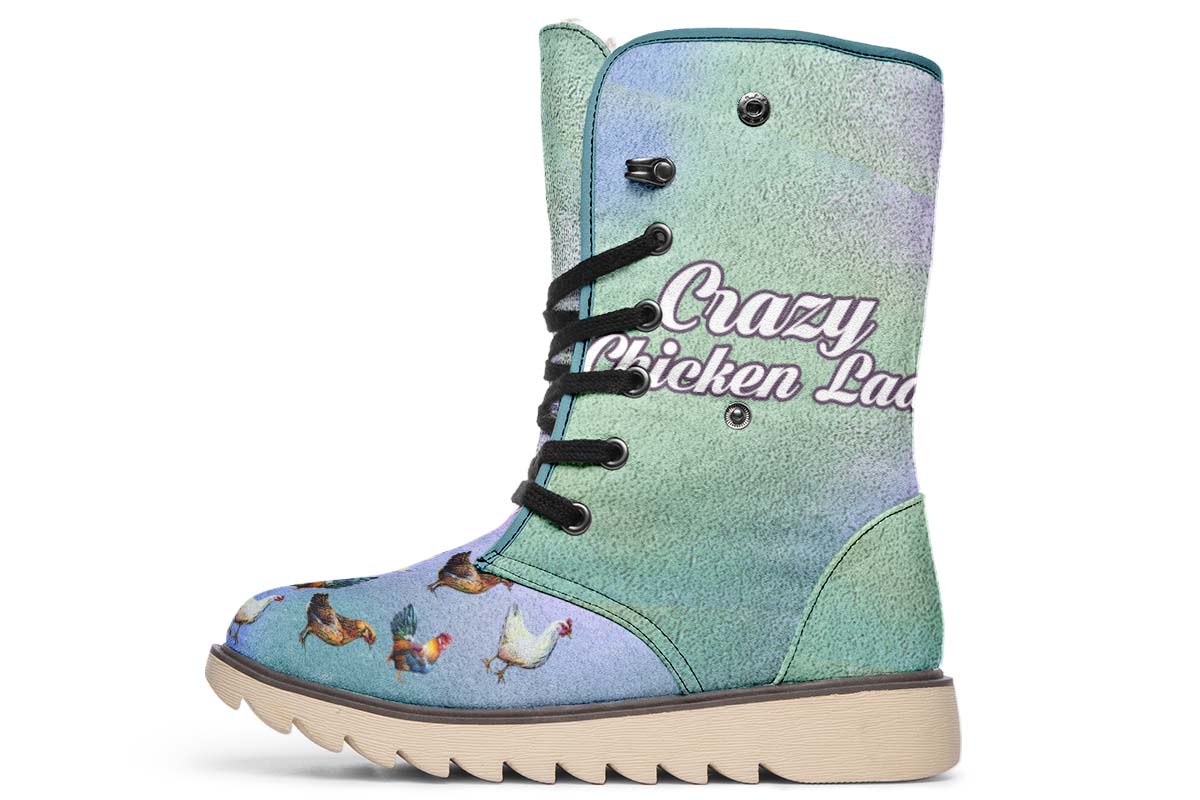Crazy Chicken Lady Polar Vibe Boots