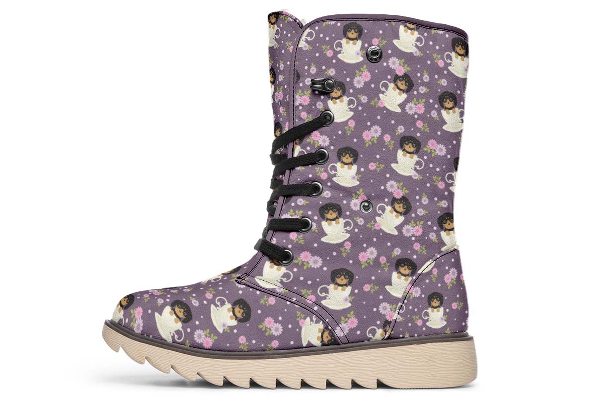 Dachshund Cup Of Tea Polar Vibe Boots