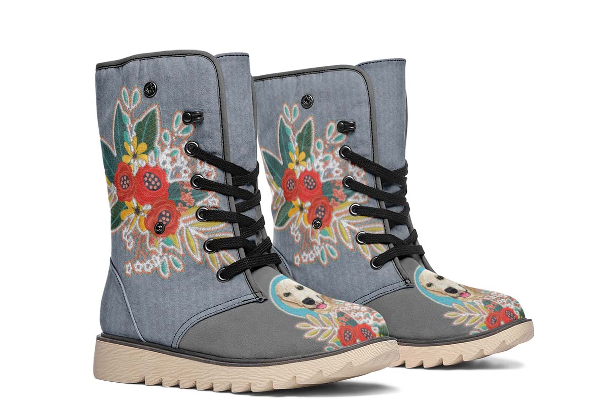 Denim Style Golden Retriever Polar Vibe Boots