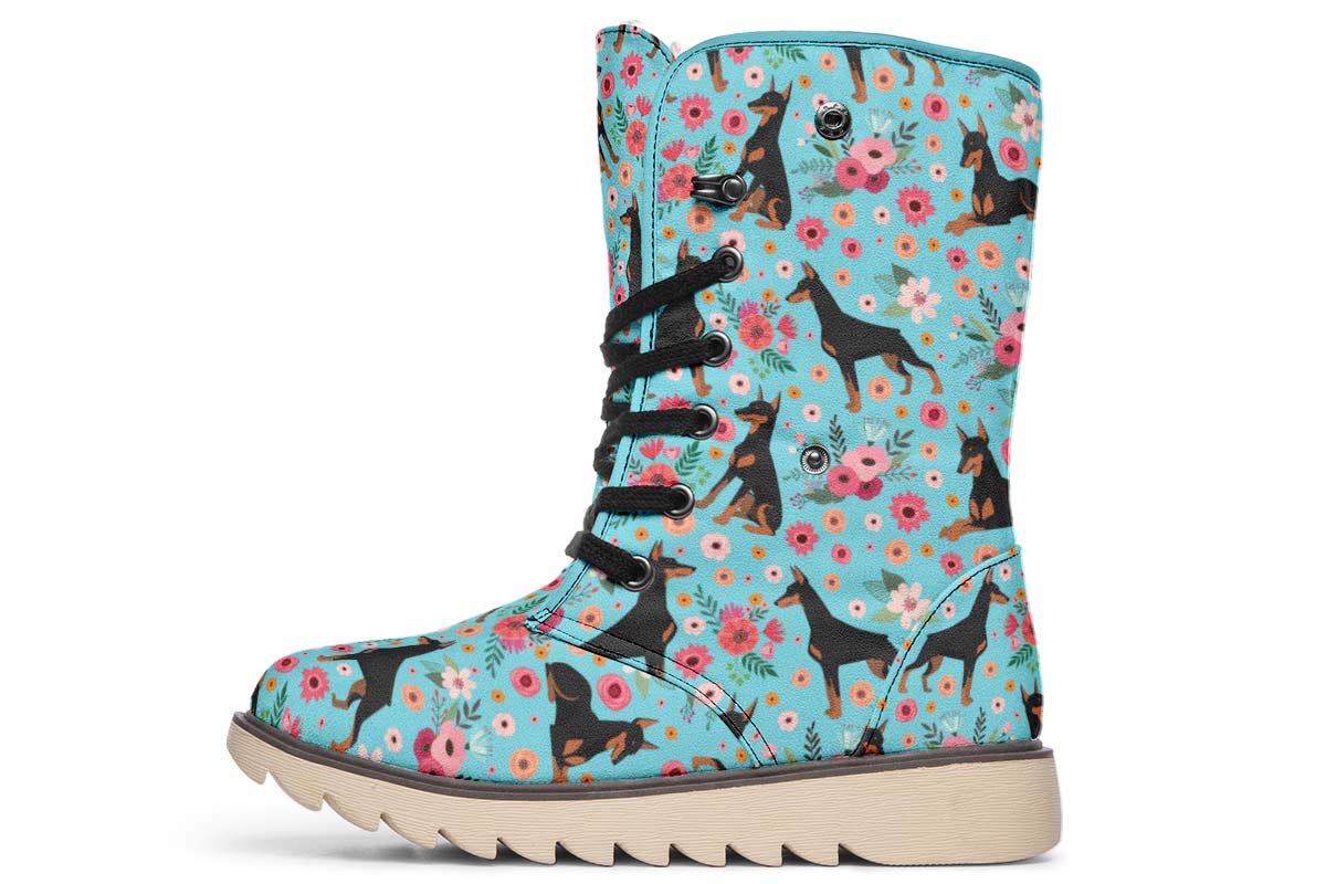Doberman Flower Polar Vibe Boots