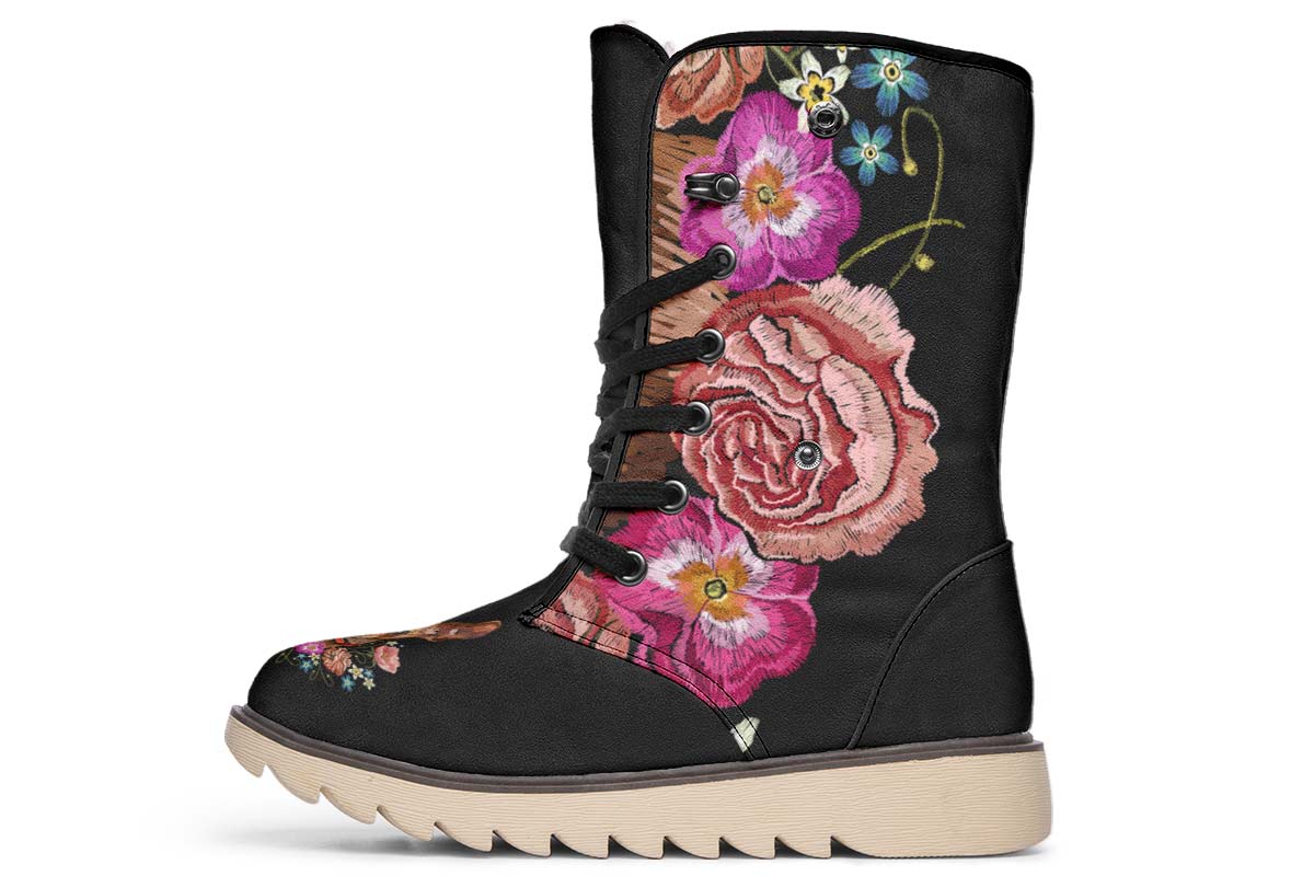 Embroidery Chihuahua Polar Vibe Boots