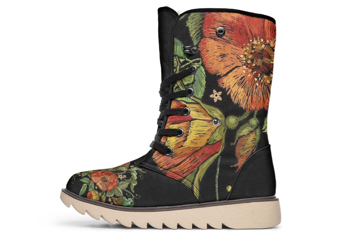 Embroidery Horse Polar Vibe Boots