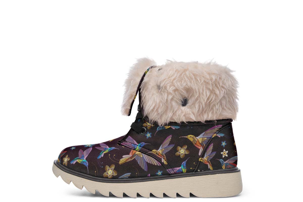 Embroidery Hummingbirds Polar Vibe Boots