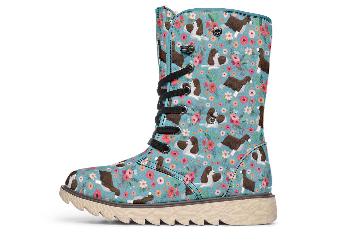 English Springer Spaniel Flower Polar Vibe Boots