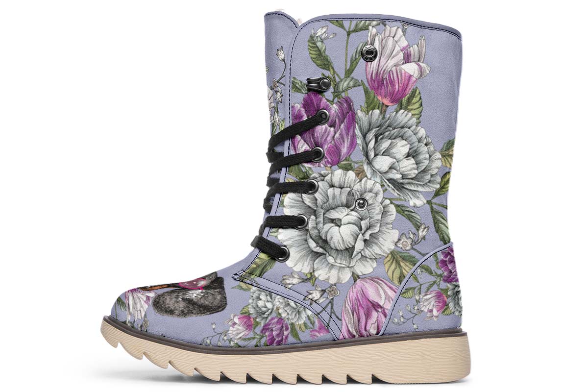Floral Dachshund Polar Vibe Boots