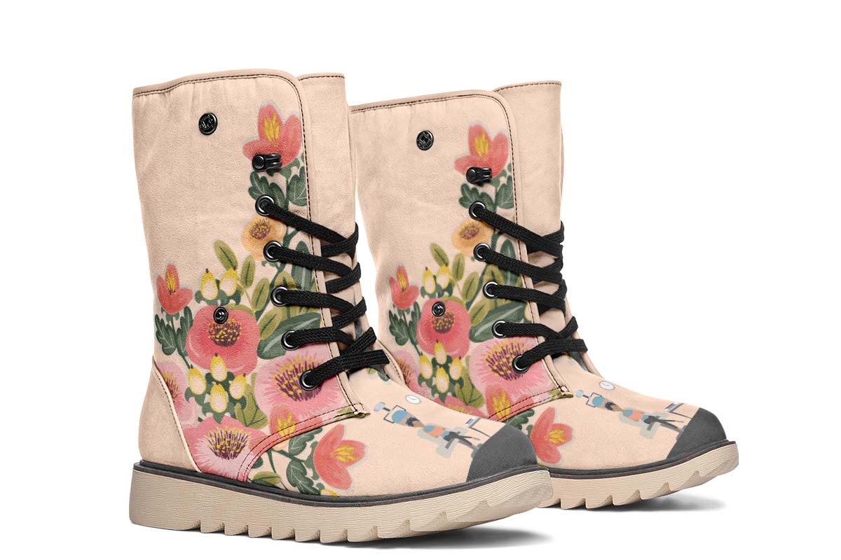 Floral Hair Dresser Polar Vibe Boots