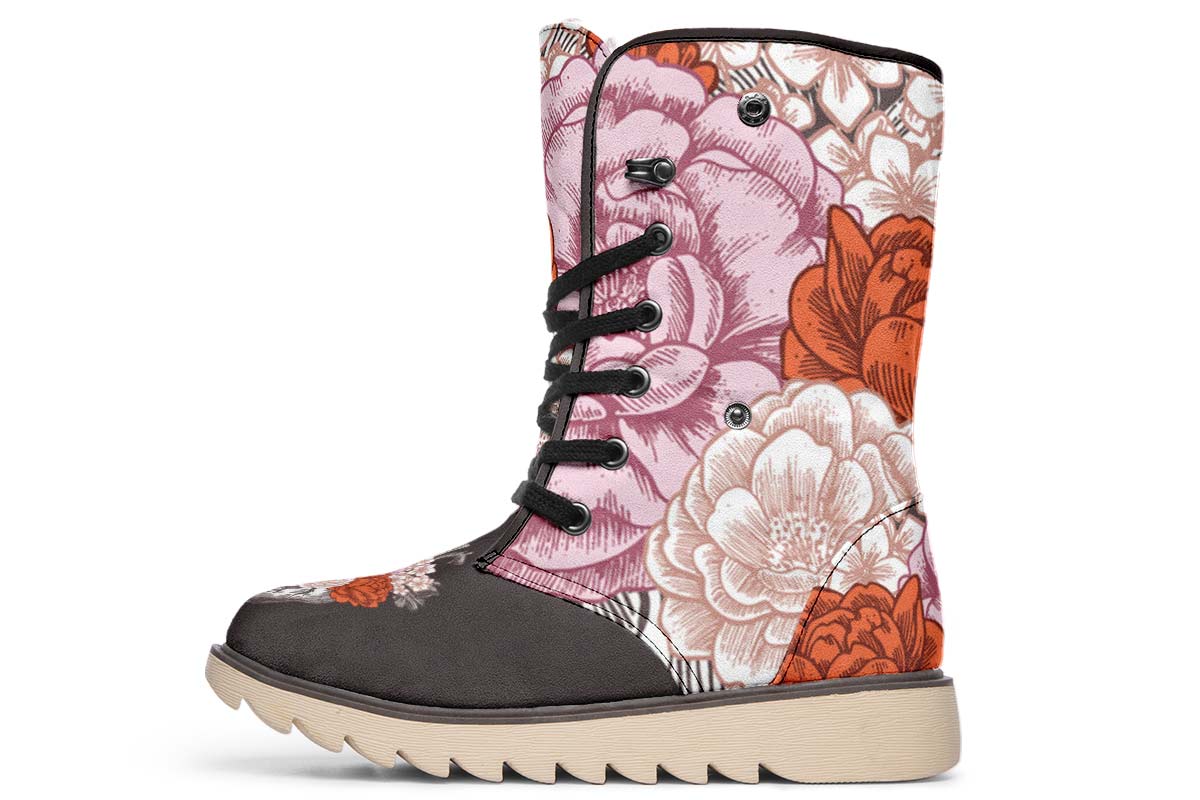 Floral Heart Polar Vibe Boots