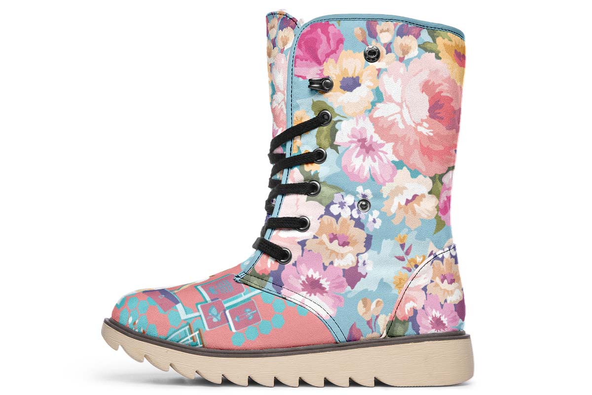Floral Nurse Polar Vibe Boots