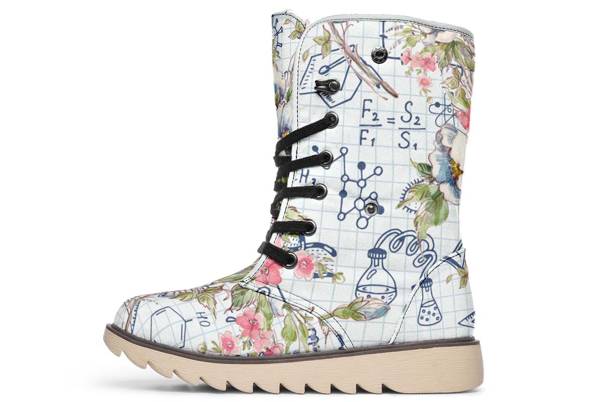 Floral Science Symbols Polar Vibe Boots