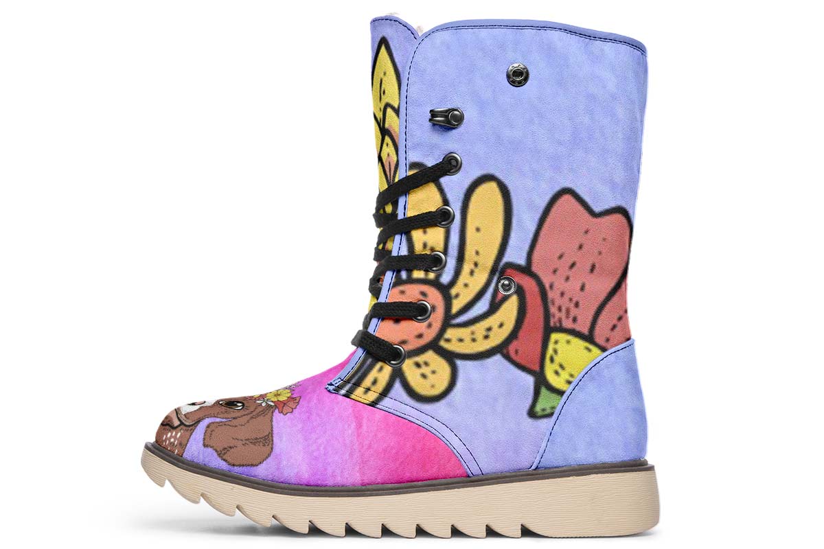 Fun Floral German Shorthair Polar Vibe Boots