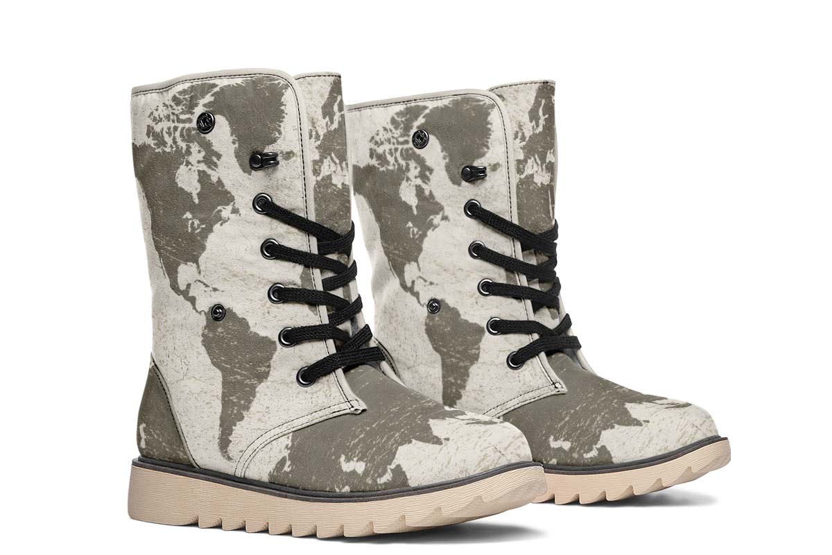 Geography Map Polar Vibe Boots