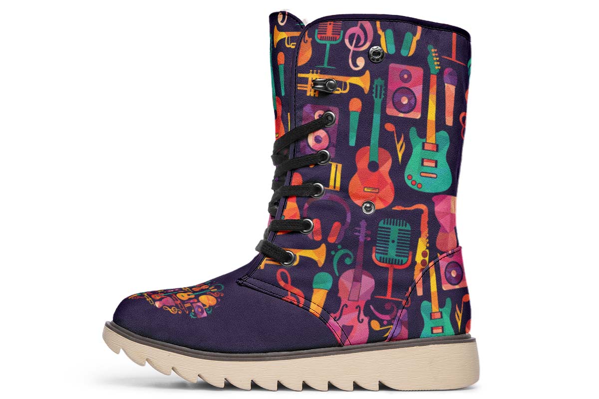 Geometric Music Polar Vibe Boots