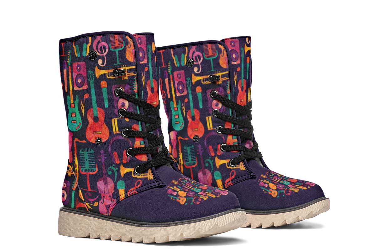 Geometric Music Polar Vibe Boots