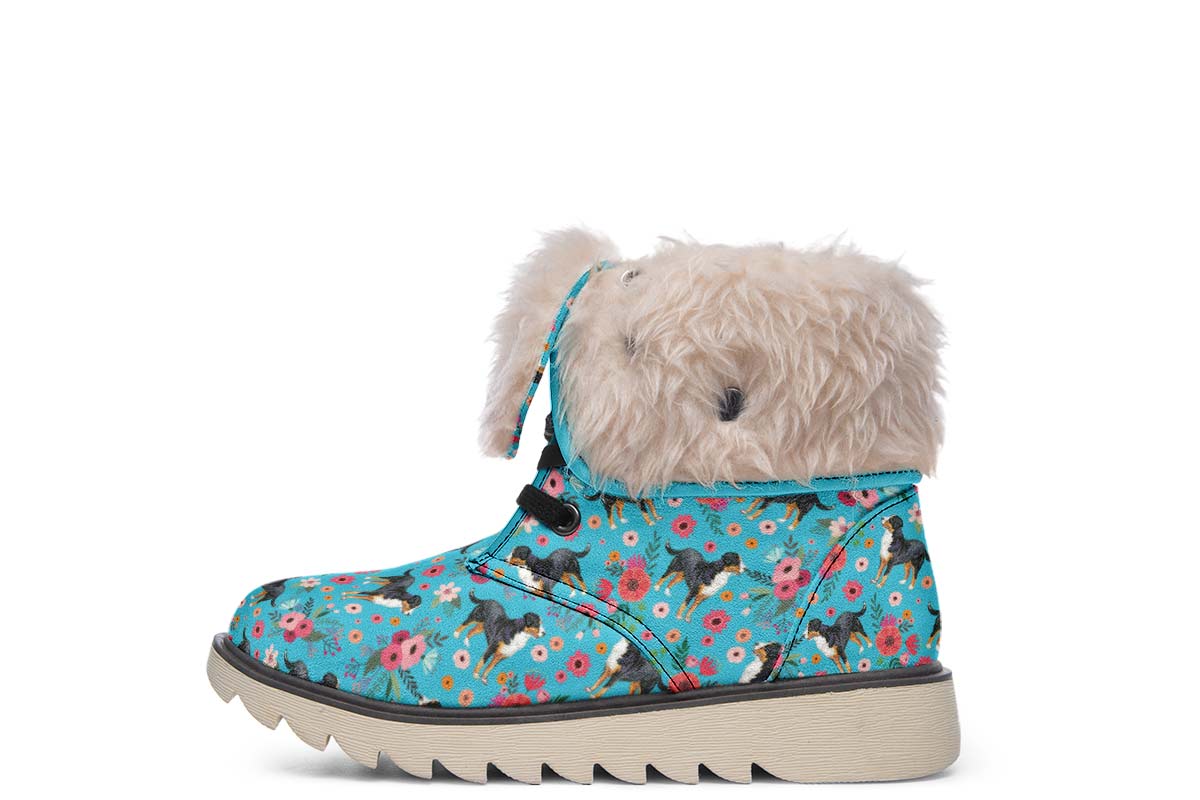 Greater Swiss Mountain Dog Flower Polar Vibe Boots