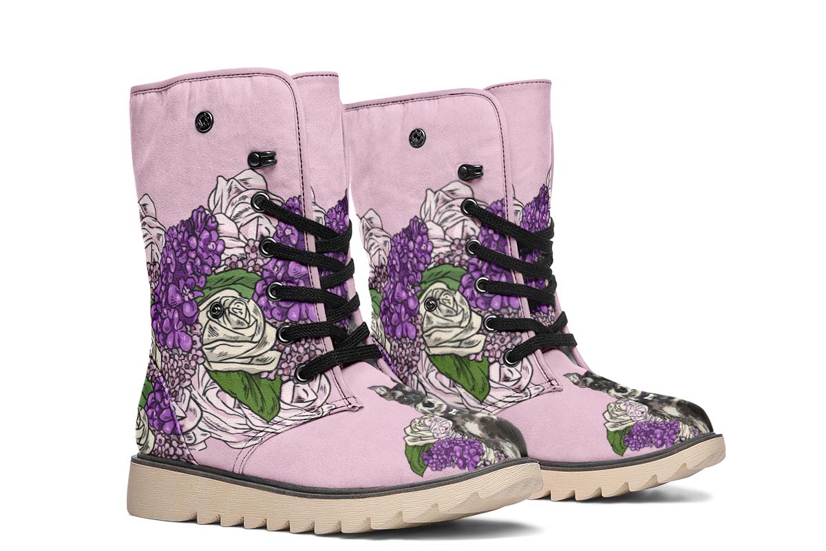 Illustrated Schnauzer Polar Vibe Boots