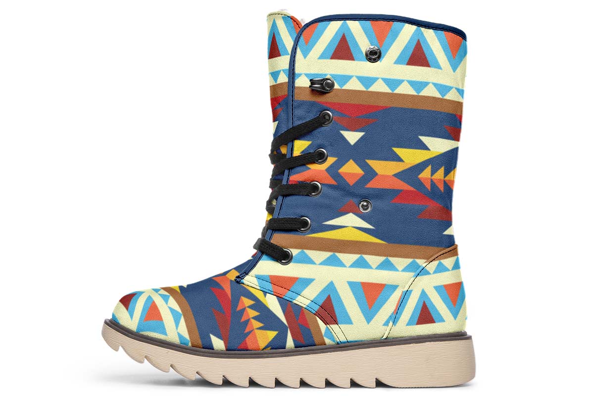 Native American Print Polar Vibe Boots