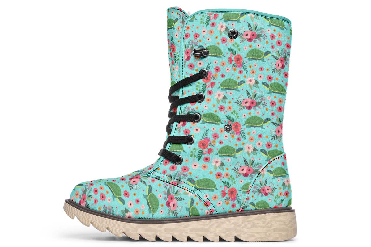 Pet Turtle Flower Polar Vibe Boots