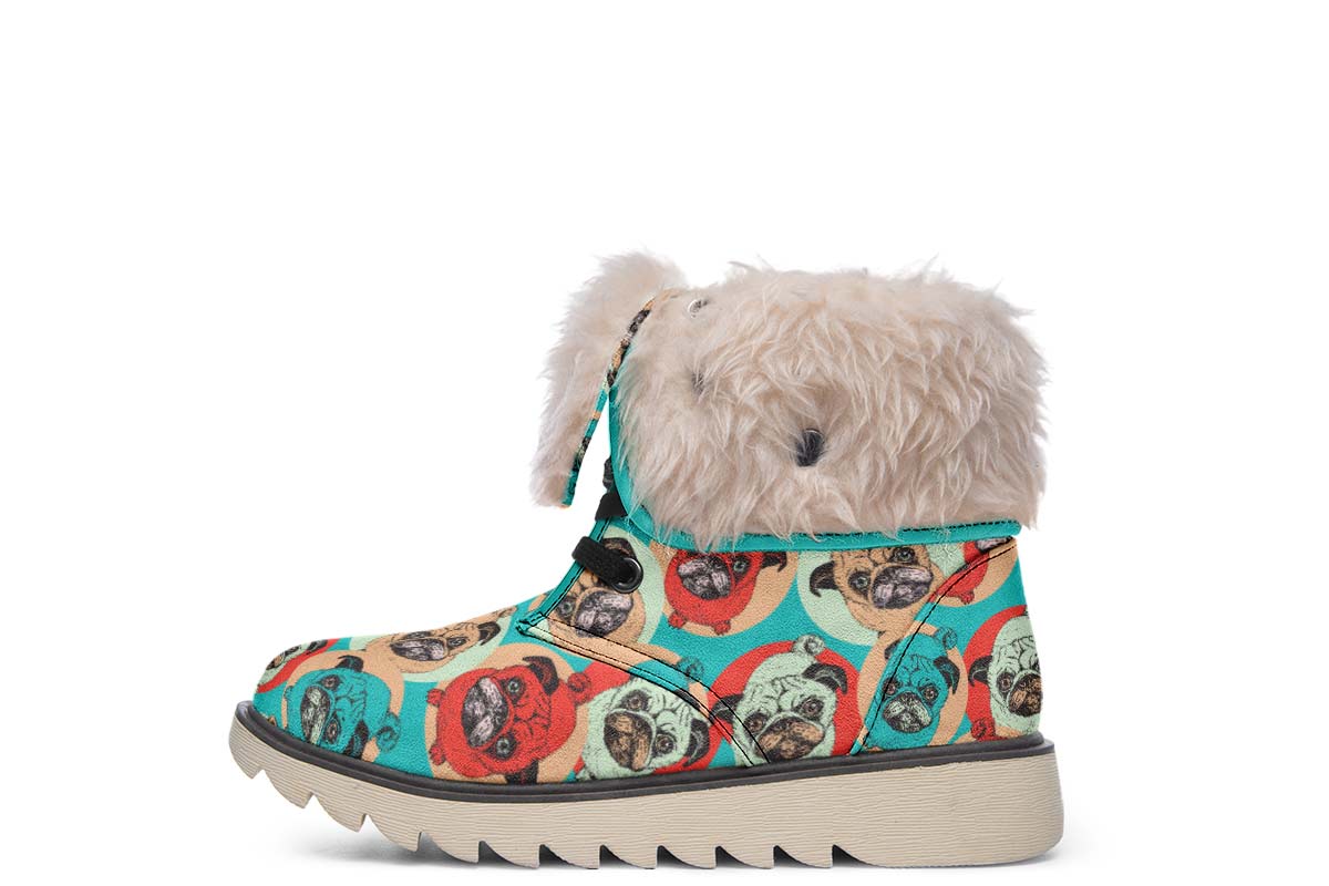 Pug Pop Art Polar Vibe Boots