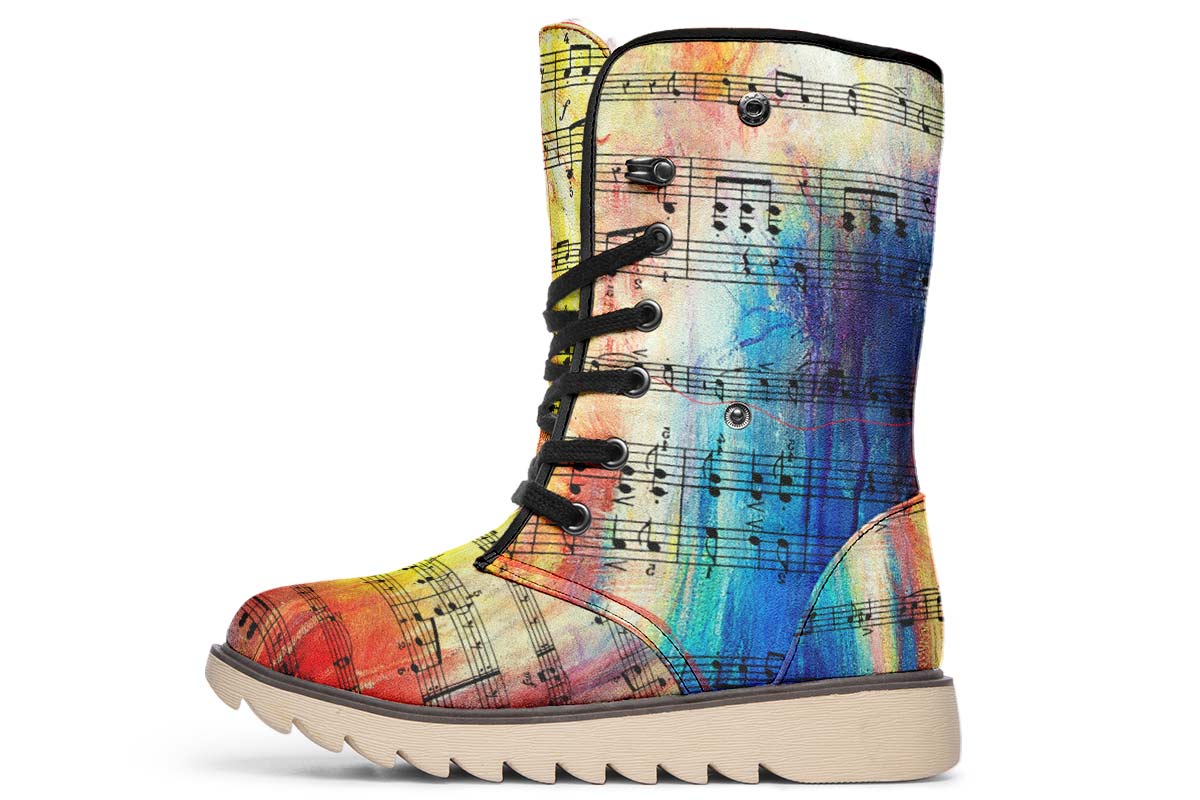 Rainbow Sheet Music Polar Vibe Boots