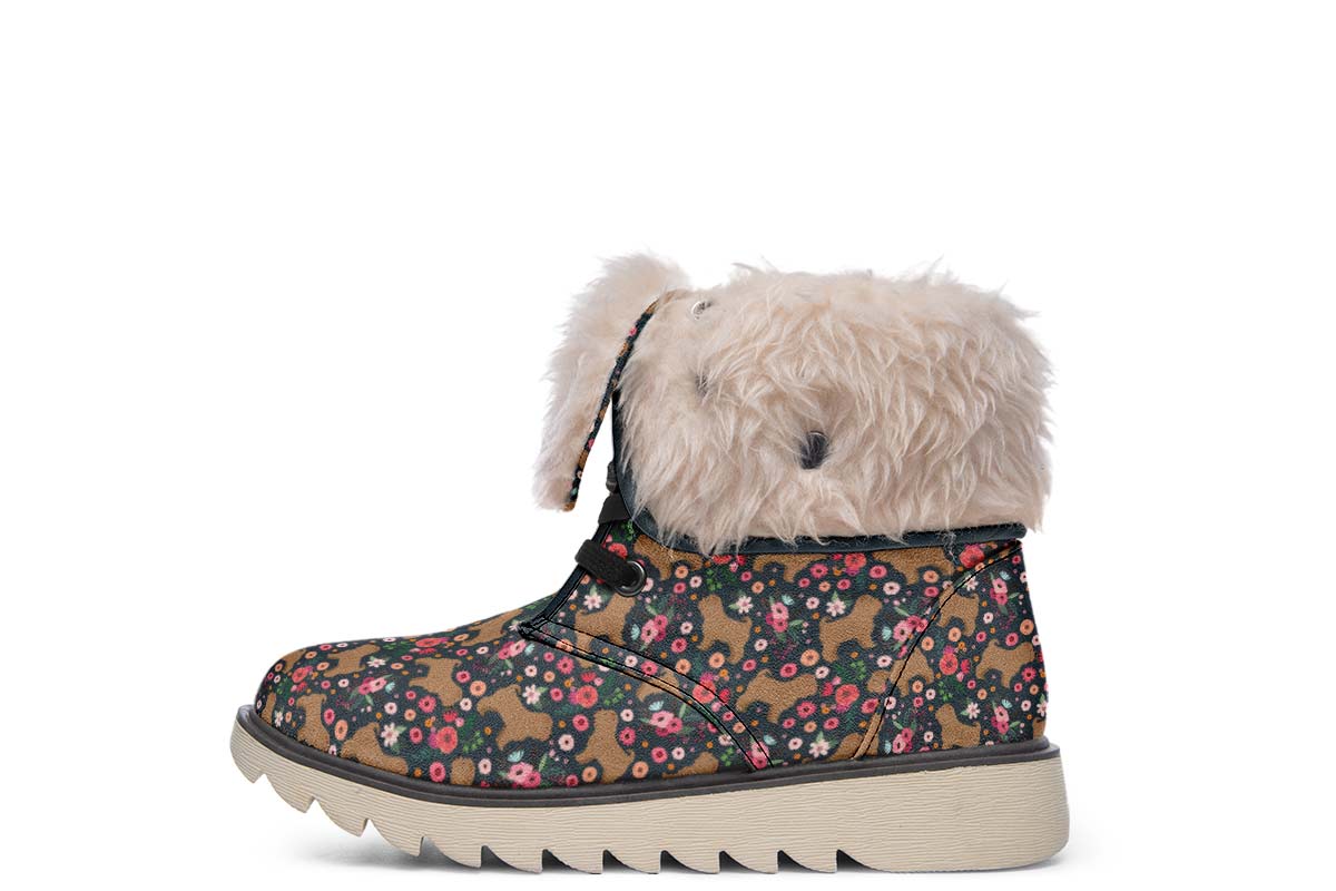 Shar Pei Flower Polar Vibe Boots