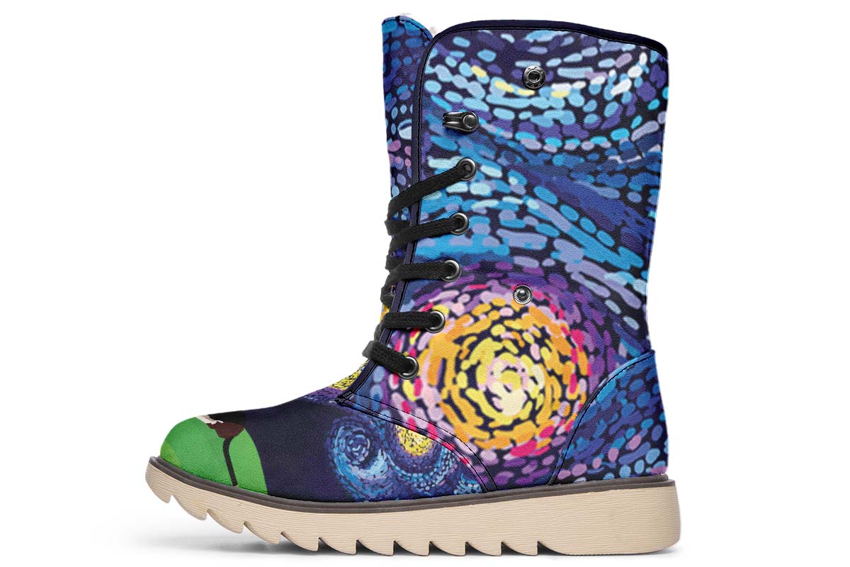 Starry Night Basset Hound Polar Vibe Boots