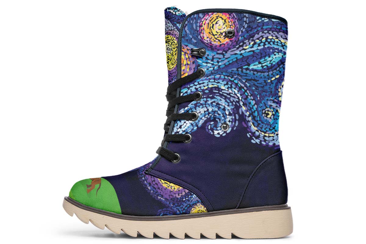 Starry Night Dachshund Polar Vibe Boots