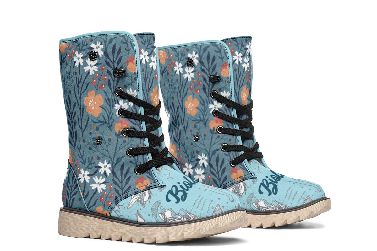 Vintage Floral Biology Polar Vibe Boots