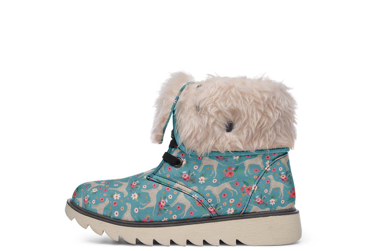 Weimaraner Flower Polar Vibe Boots