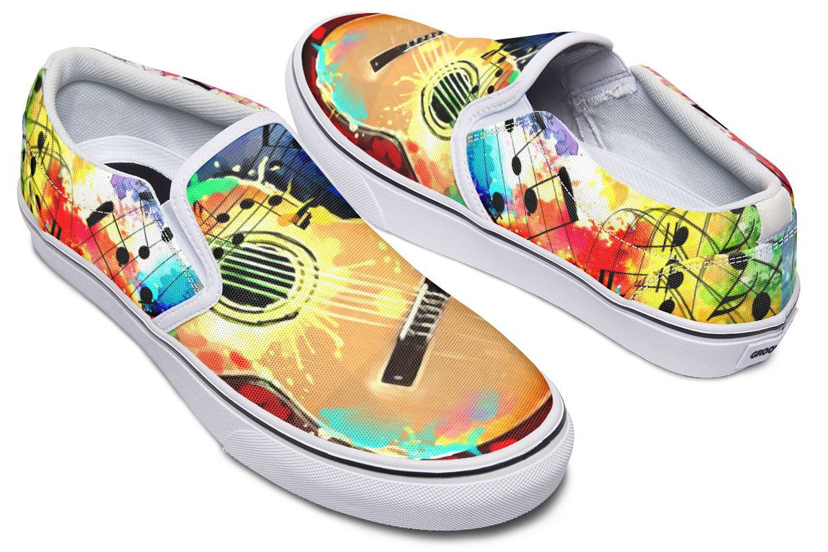 Artistic Guitar Shoes Slip-On Shoes