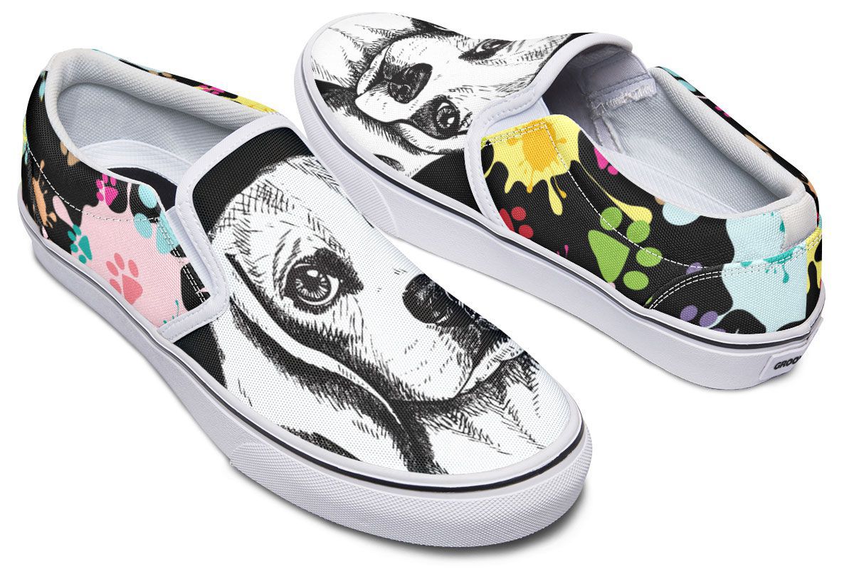 Artsy Beagle Slip-On Shoes