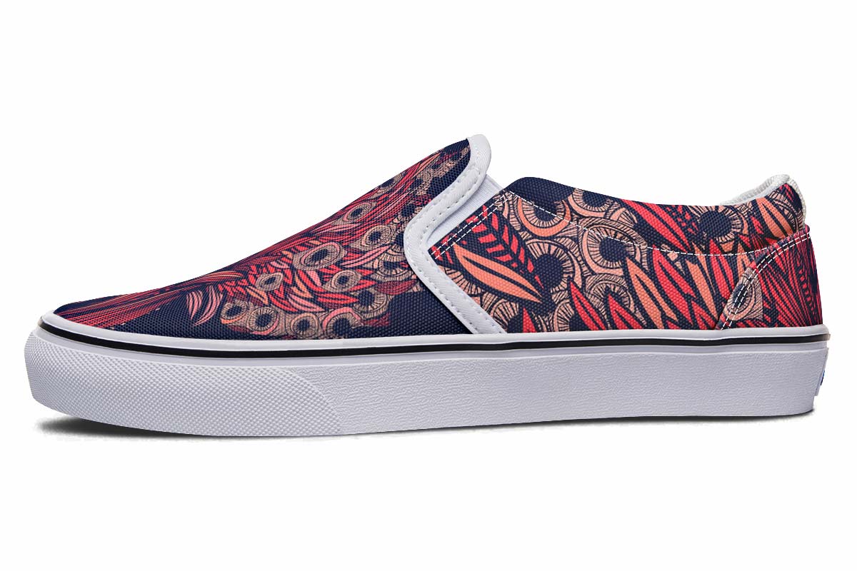 Artsy Rooster Slip-On Shoes
