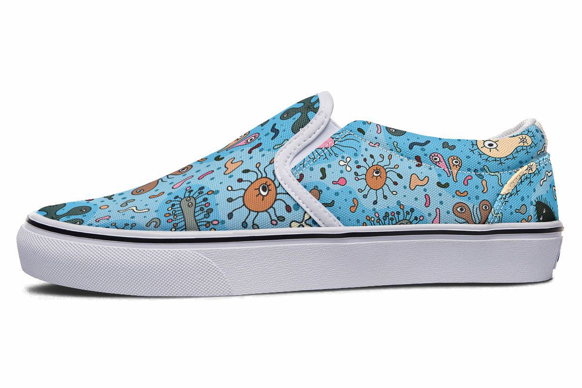 Bacteria Pattern Slip-On Shoes