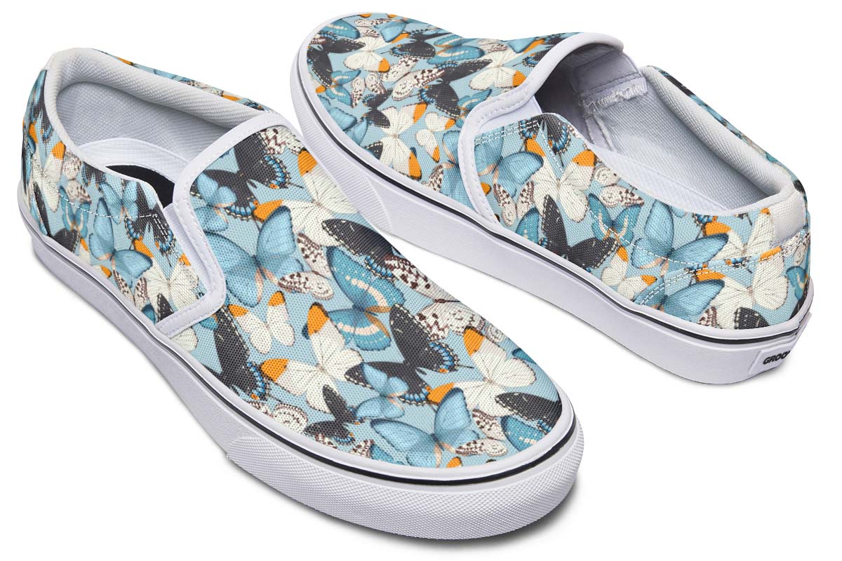 Beautiful Butterfly Pattern Slip-On Shoes