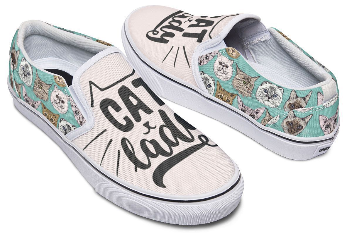 Cat Lady Slip-On Shoes