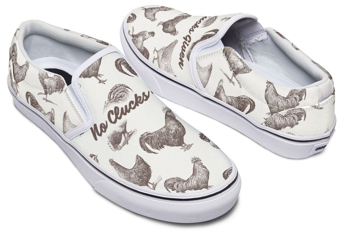 Chicken Clucks Slip-On Shoes