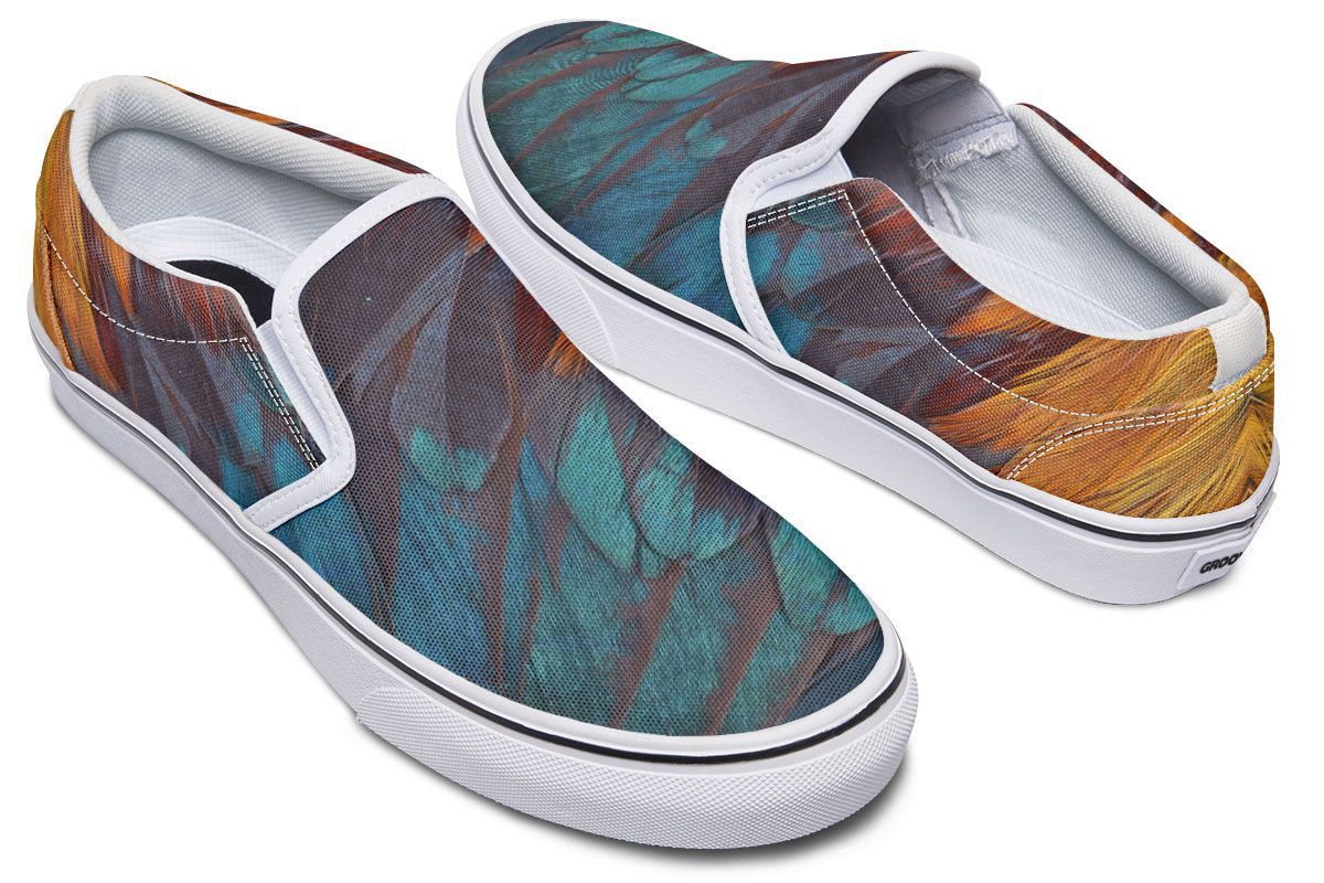 Chicken Feather Slip-On Shoes