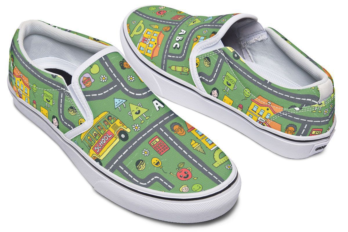 Childhood Roadmap Slip-On Shoes