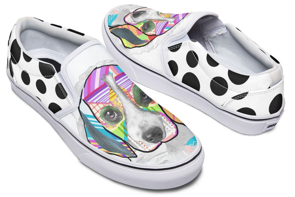 Collage Pup Beagle Slip-On Shoes