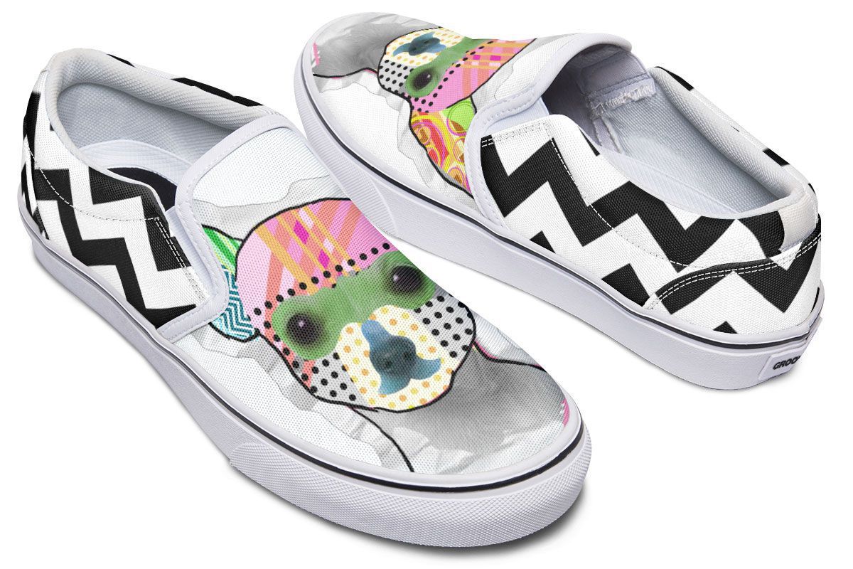 Collage Pup Chihuahua Slip-On Shoes