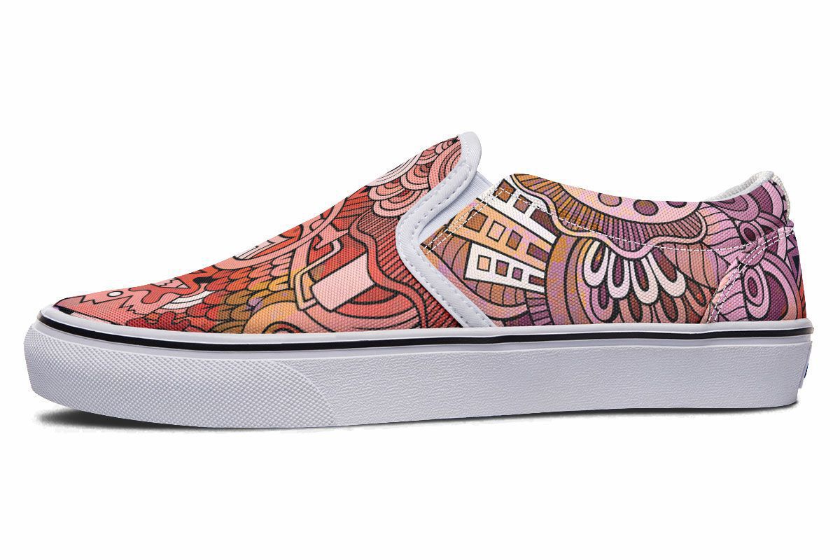 Colorful Art Slip-On Shoes