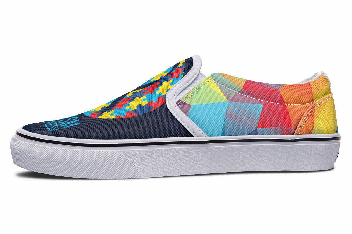 Colorful Autism Slip-On Shoes