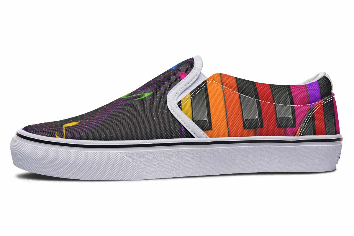 Colorful Piano Slip-On Shoes