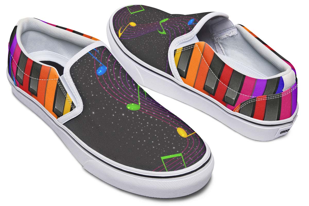 Colorful Piano Slip-On Shoes