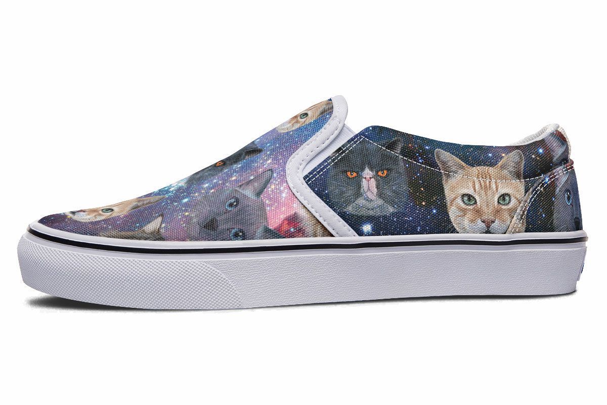 Cosmic Cat Slip-On Shoes